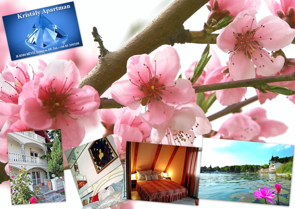 Kristaly Apartman Bed and Breakfast Hévíz Esterno foto